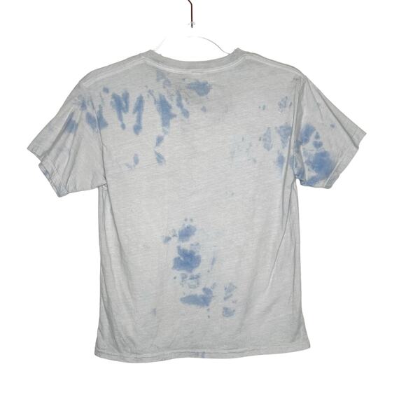 AALIYAH Vintage Concert T-Shirt Short Sleeve Crew Neck Pullover Tie-Dye Blue XS - Picture 5 of 6